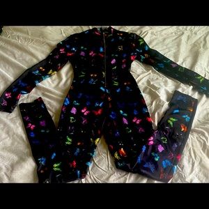 Shane Justin butterfly jumpsuit in size xlarge